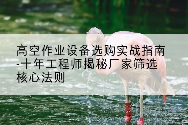 平江剪叉式升降机厂家-高空作业设备选购实战指南-十年工程师揭秘厂家筛选核心法则